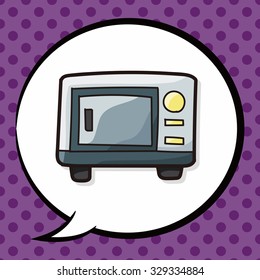 microwave color doodle, speech bubble