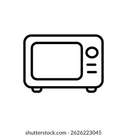 ilustração do ícone de contorno do fogão de micro-ondas