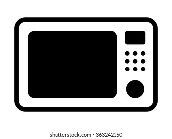 Microwave Countertop Oven Flat Vector Icon For Apps And Websites