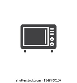 Microwave Electric Oven vector icon. filled flat sign for mobile concept and web design. Microwave oven glyph icon. Symbol, logo illustration. Pixel perfect vector graphics