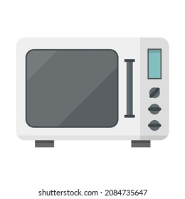 microwave flat clipart vector illustration
