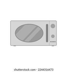 ilustración vectorial de diseño plano de microondas. horno eléctrico