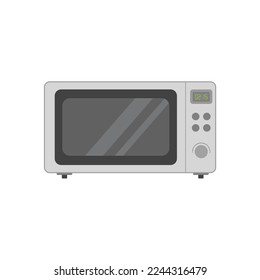 ilustración vectorial de diseño plano de microondas. horno eléctrico