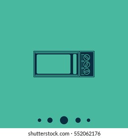 Microwave flat icon. Kitchen equipment.