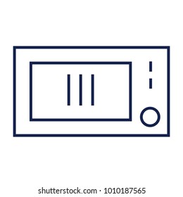 Microwave Flat minimal icon vector 