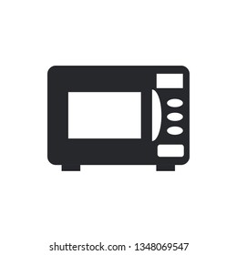 microwave flat vector icon