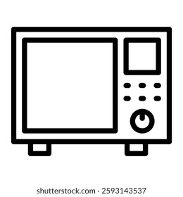 Microwave Glyph Icon Design For Personal nad Commercial Use