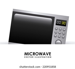 microwave graphic design , vector illustration