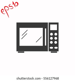 Microwave grey icon.