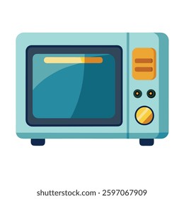 Microwave home appliance with-white background