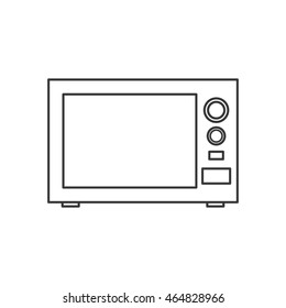 microwave house technology appliance icon. Isolated and flat illustration. Vector graphic