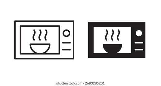 Ícone de micro-ondas clipart e símbolos vetoriais lineart