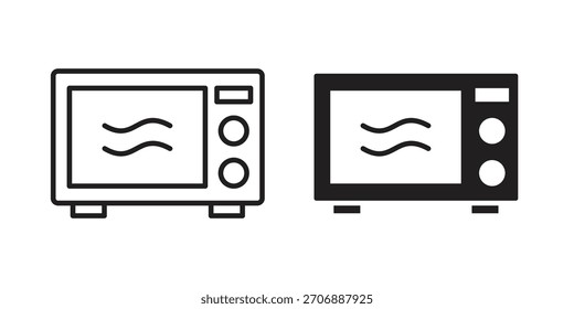 Coleção de ícones de micro-ondas. ícones simples modernos para a Web