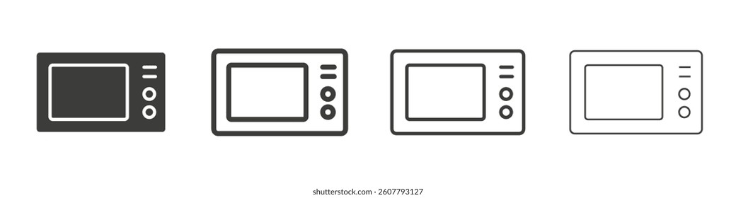 Microwave icon collection for website designs
