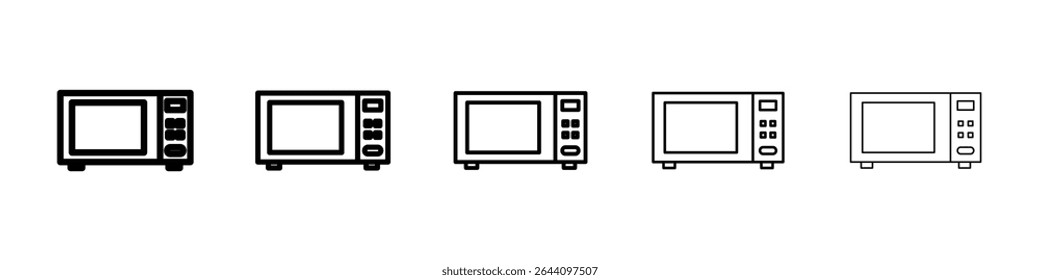 Conceito de ícone de micro-ondas. design gráfico, logotipo, Web, UI.