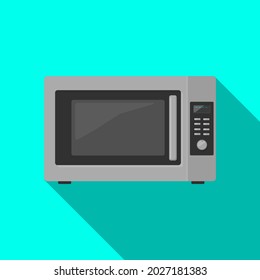 Microwave Icon Cooker Domestic Household Appliance Vector illustration Concept