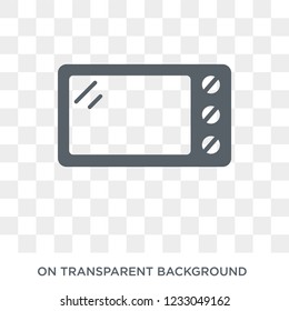 Microwave icon. Microwave design concept from Electronic devices collection. Simple element vector illustration on transparent background.