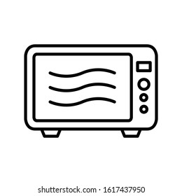 Microwave icon design. Microwave icon in modern outline style design. Vector illustration.