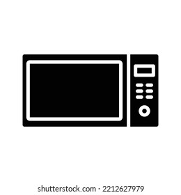 Microwave icon design. Microwave icon in modern Silhouette style design. Vector illustration. 