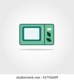 Microwave icon design vector. retro icon style