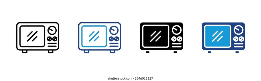 Elemento de ícone de micro-ondas para design