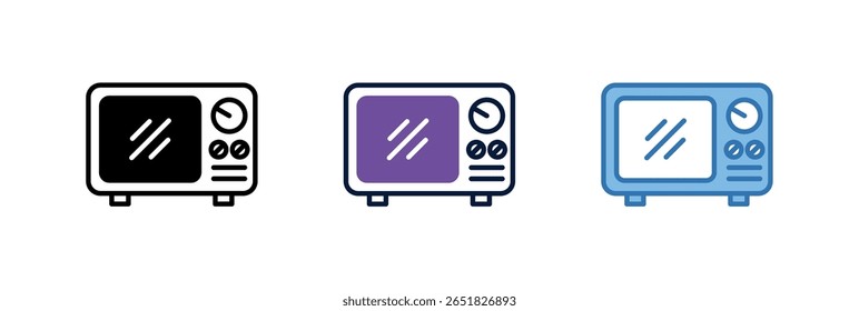 Elemento de ícone de micro-ondas para design