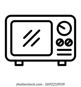 Elemento de ícone de micro-ondas para design