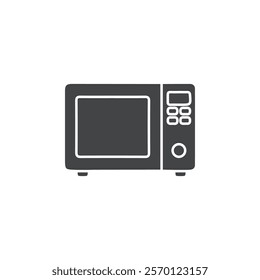 microwave icon Flat logo set collection