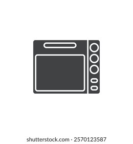 microwave icon Flat logo set collection