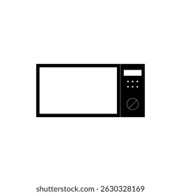 Estilo plano ícone de micro-ondas isolado. Vetor