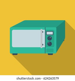 Microwave icon in flate style isolated on white background. Kitchen symbol stock vector illustration.