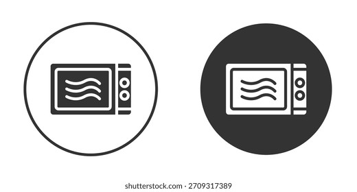 Ícone de micro-ondas no estilo de glifo para Web Design. Ícones de UI UX