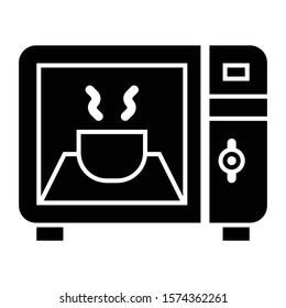 microwave icon glyph vector design