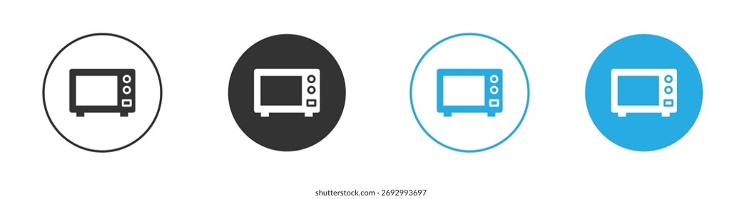 Microwave icon. Graphic icon design template
