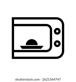 design de elemento de ilustração de ícone de micro-ondas