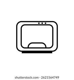 design de elemento de ilustração de ícone de micro-ondas