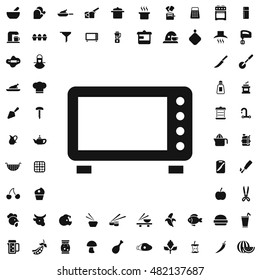 Microwave icon illustration isolated vector sign symbol