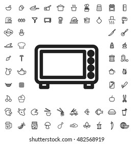Microwave icon illustration isolated vector sign symbol