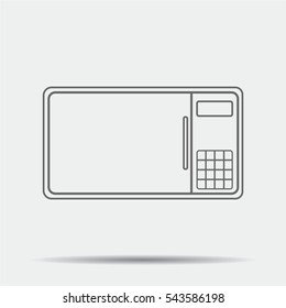 Microwave Icon illustration isolated vector sign symbol