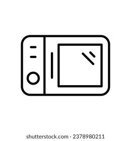 Microwave icon isolate white background vector stock illustration