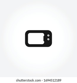 microwave icon. isolated design element