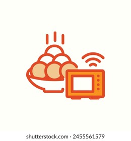 microwave icon, isolated icon in light background, perfect for website, blog, logo, graphic design, social media, UI, mobile app