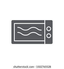 Icono de microondas aislado en fondo blanco. Símbolo de microondas moderno, simple, vector, icono para el diseño de sitios web, aplicación móvil, ui. Ilustración vectorial