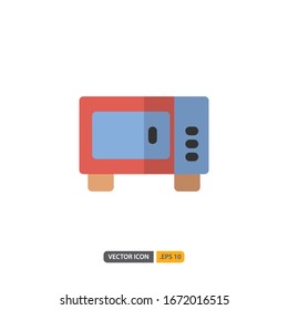 microwave icon isolated on white background. for your web site design, logo, app, UI. Vector graphics illustration and editable stroke. EPS 10.