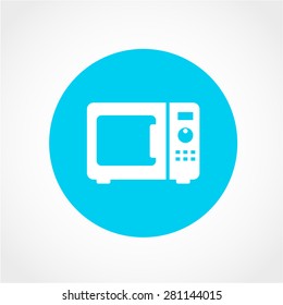 Microwave Icon Isolated on White Background