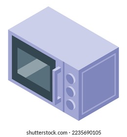 Microwave icon isometric vector. Home store. Retail shop