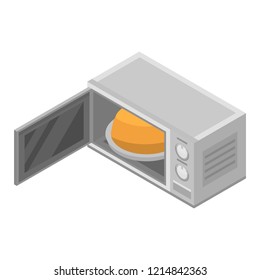 Microwave icon. Isometric of microwave vector icon for web design isolated on white background