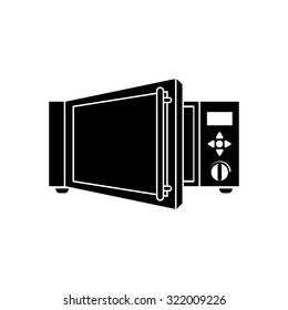 Microwave icon. kitchen equipment