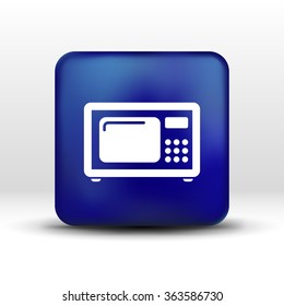 microwave icon kitchen equipment electronics symbol llustration.