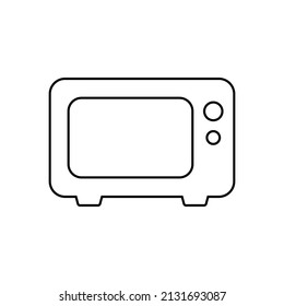 Microwave icon in line style